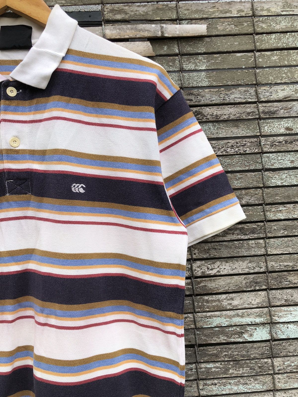 Canterbury of New Zealand Vintage Canterbury Of New Zealand Stripe Polo Shirt Size US L / EU 52-54 / 3 - 5 Thumbnail