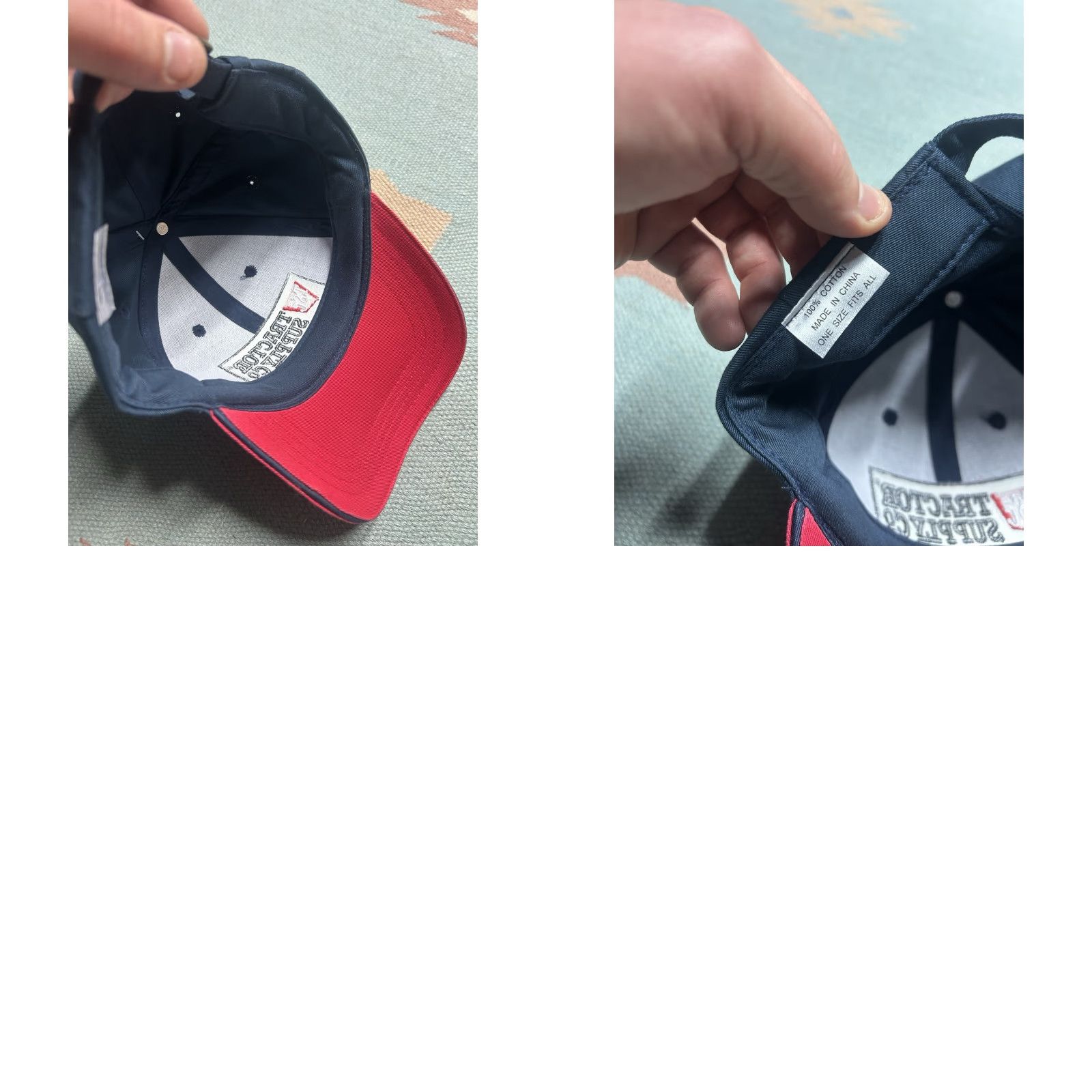 Wrangler VINTAGE Wrangler Baseball Cap Hat Strapback Tractor Supply Co NWT DEADSTOCK Farm Blue Men Adjustable Size ONE SIZE - 8 Thumbnail