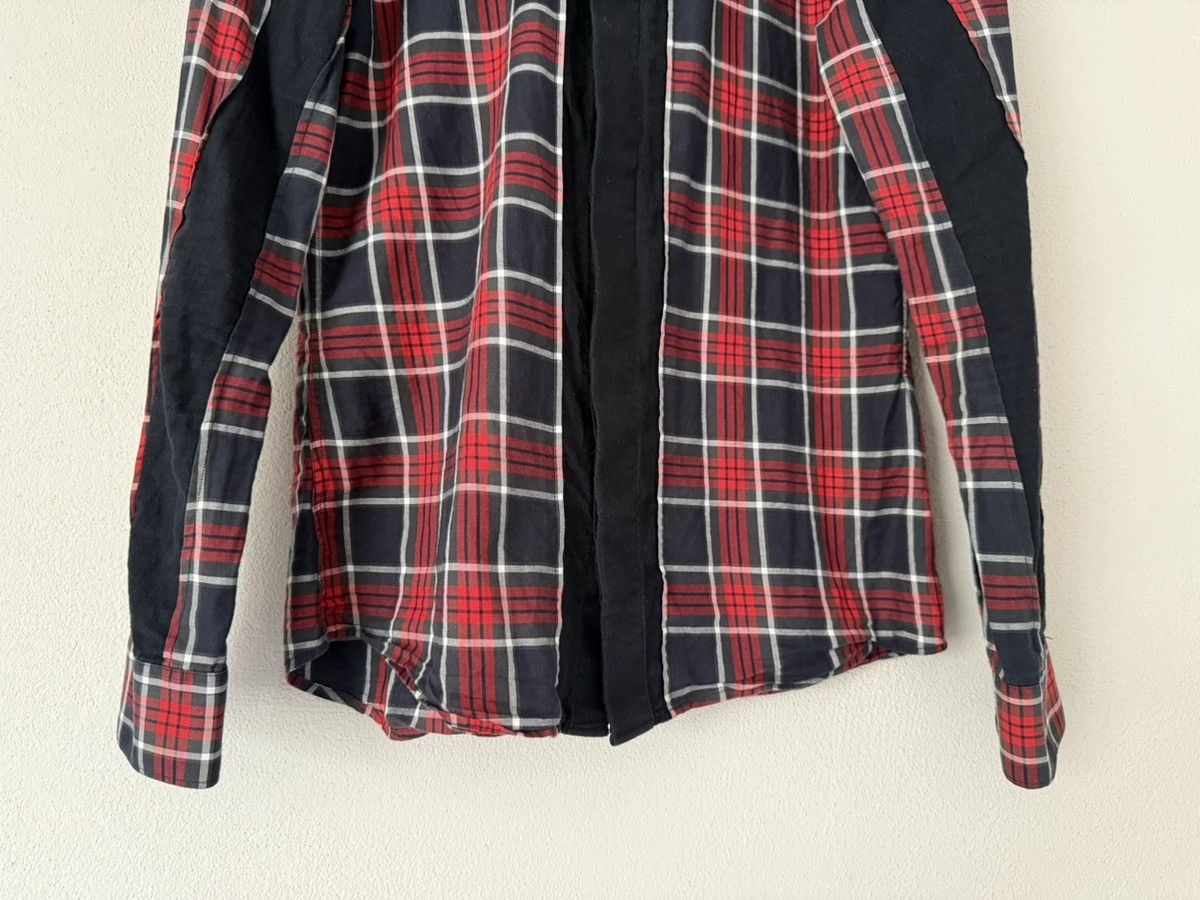 Givenchy Tartan Shirt with Paneled Contrast Inserts Size US M / EU 48-50 / 2 - 4 Thumbnail