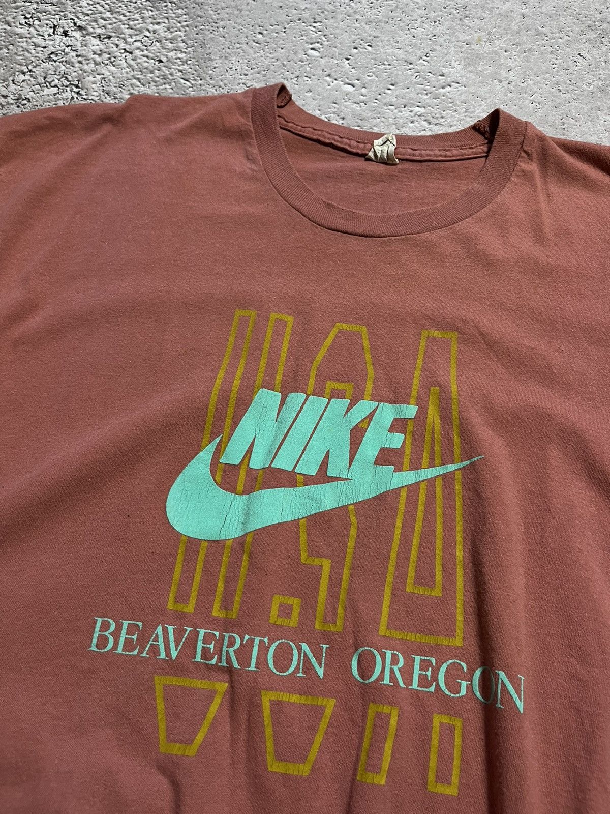 Nike × Vintage Vintage Nike early 80s size L screen stars T Shirt tee Size US XL / EU 56 / 4 - 4 Thumbnail
