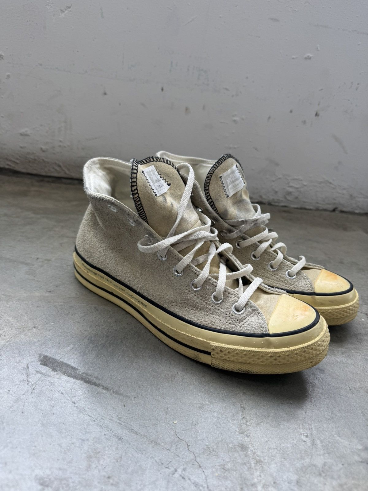 thisisneverthat Thisisneverthat Suede Aged High Top Chucks Converse Size US 7.5 / EU 40-41 - 2 Thumbnail
