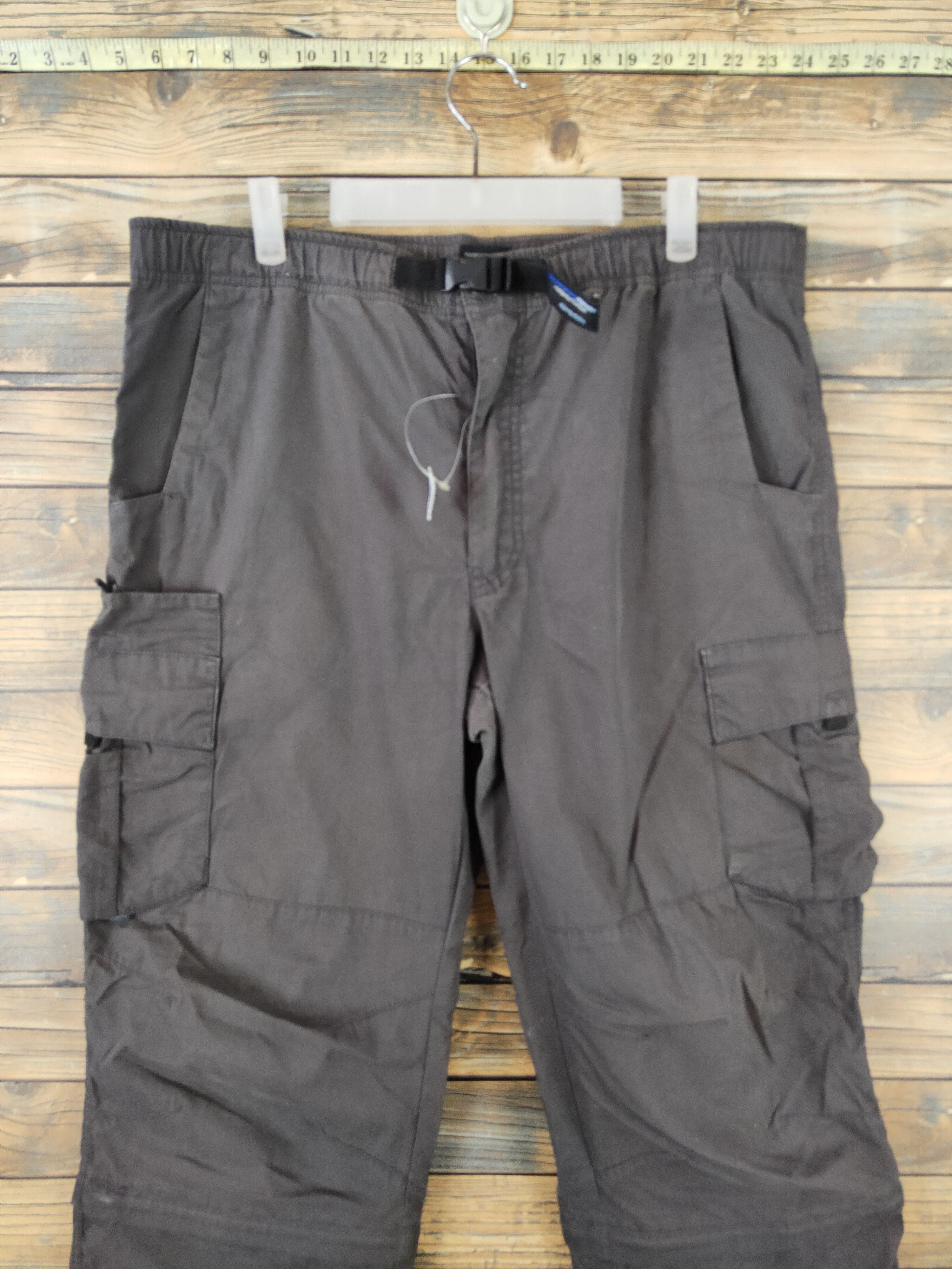 Airwalk Airwalk Dark Brown Multipocket Tactical Cargo Pants #W1854 Size US 35 - 2 Thumbnail