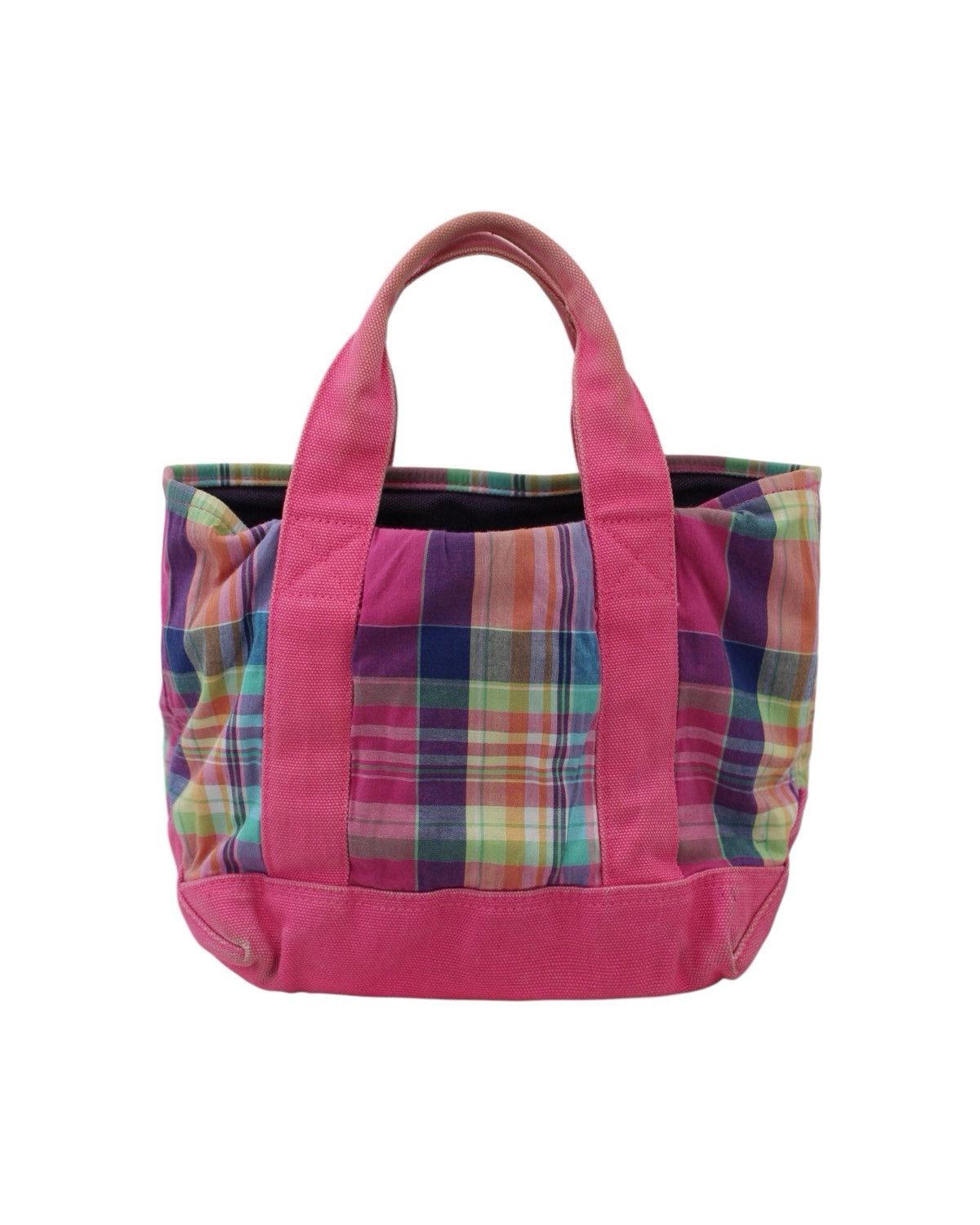 Polo Ralph Lauren × Ralph Lauren × Vintage 2000S POLO RALPH LAUREN MADRAS CANVAS TOTE BAG Size ONE SIZE - 6 Thumbnail