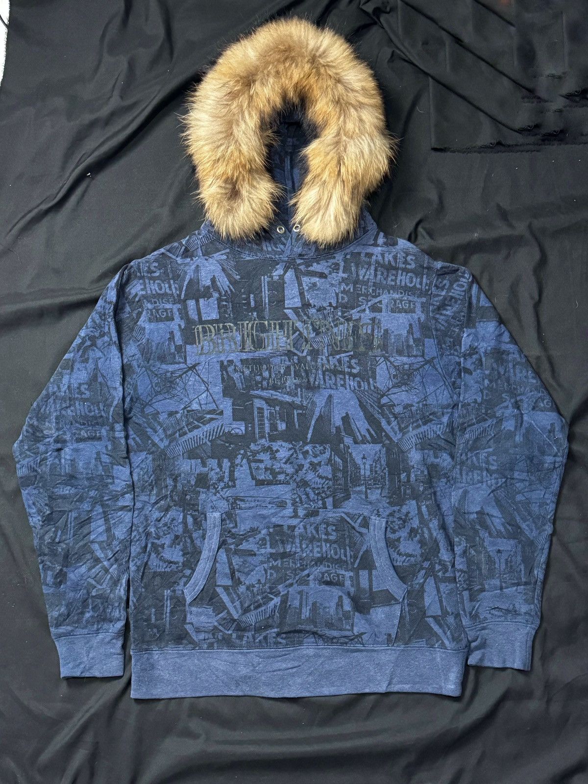 Hysteric Glamour × Japanese Brand × Le Grande Bleu (L.G.B.) FUR HOODIE BRIGHTNES FULL ART Size US M / EU 48-50 / 2 - 1 Thumbnail