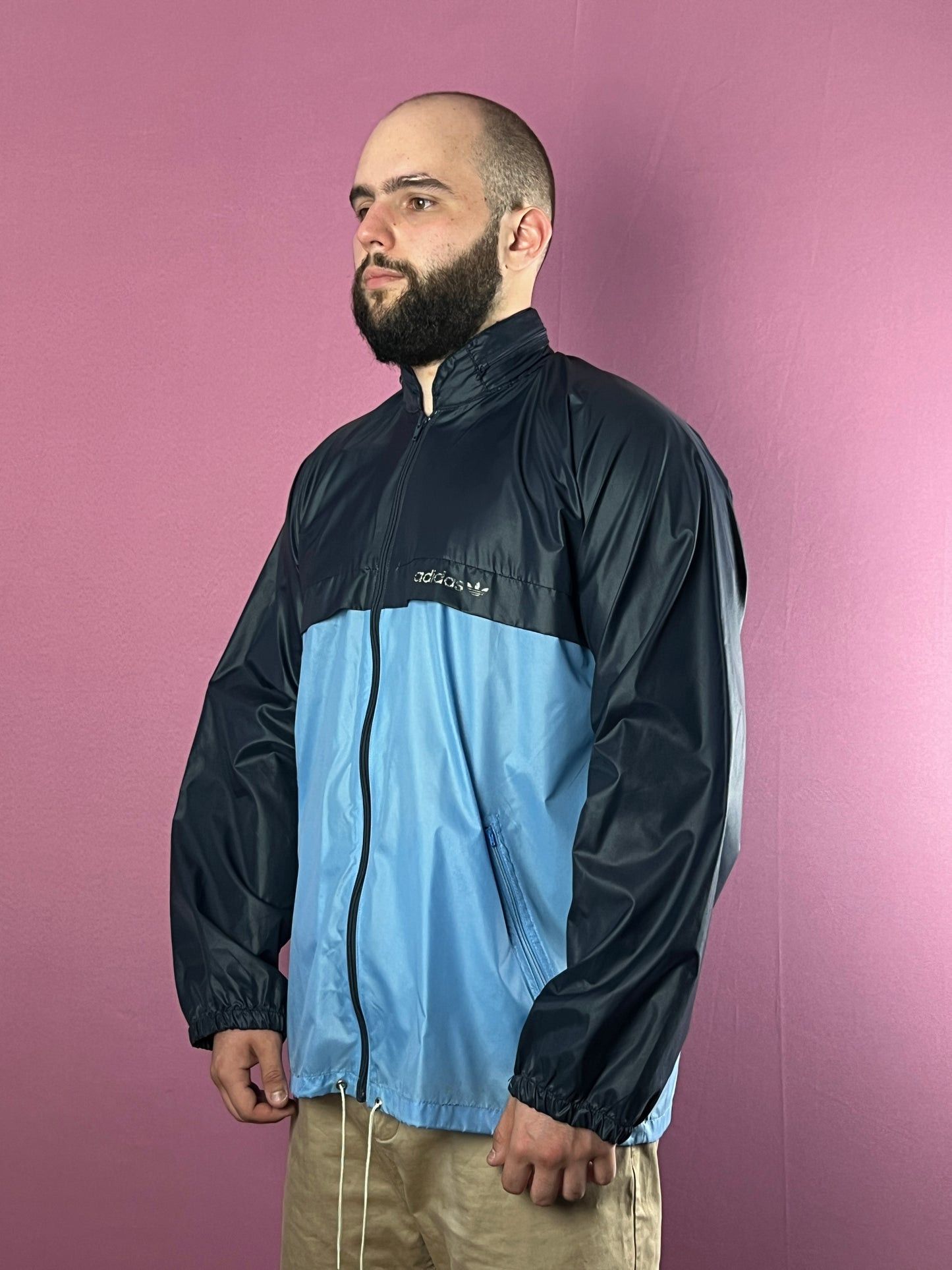 Adidas × Vintage 90s Adidas Originals Vintage Men's Rain Jacket - L Size US L / EU 52-54 / 3 - 1 Thumbnail