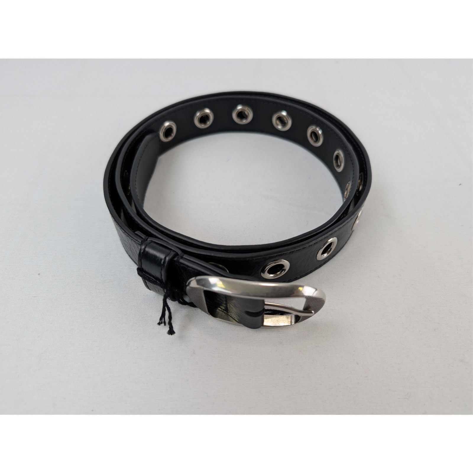Balenciaga o1rshd1 Size: 90/ Le Cagole Embellished Crinkled Belt Black Size 36 - 3 Thumbnail