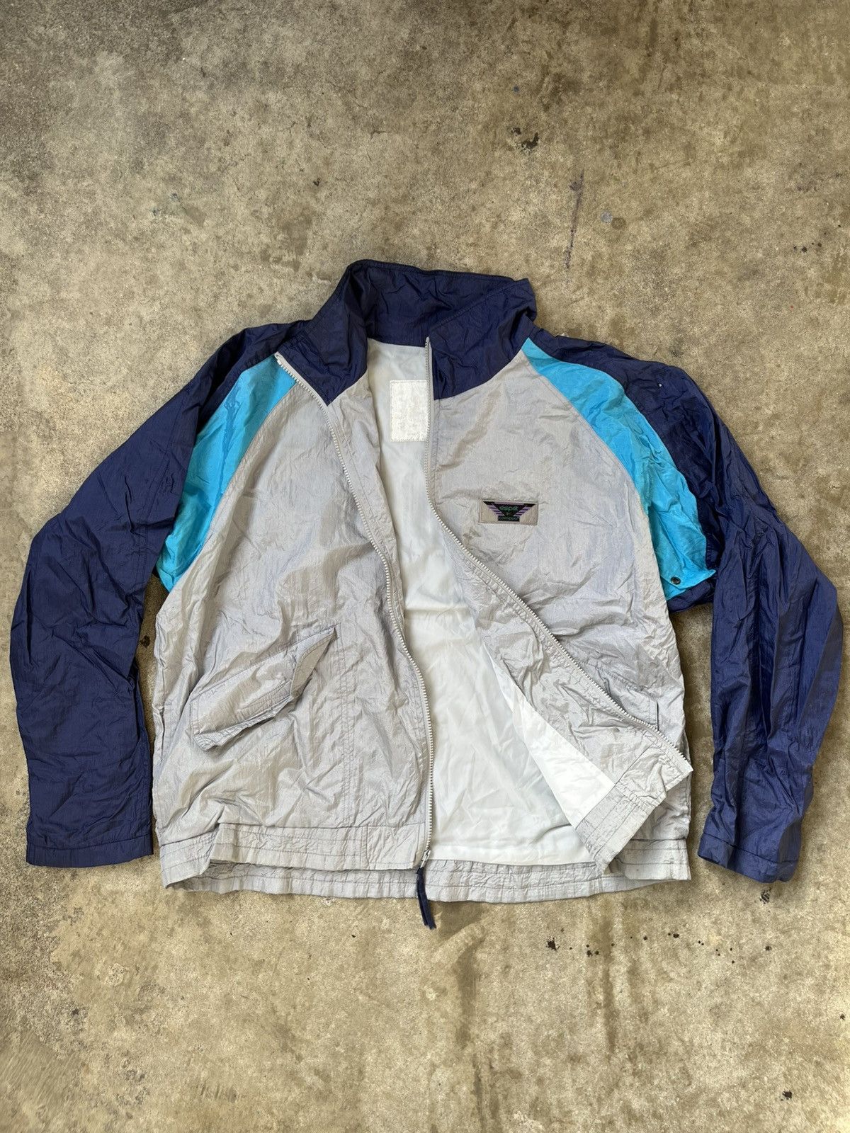 Esprit × Vintage 90s Vintage Espirit Windbreaker Size US XL / EU 56 / 4 - 5 Thumbnail