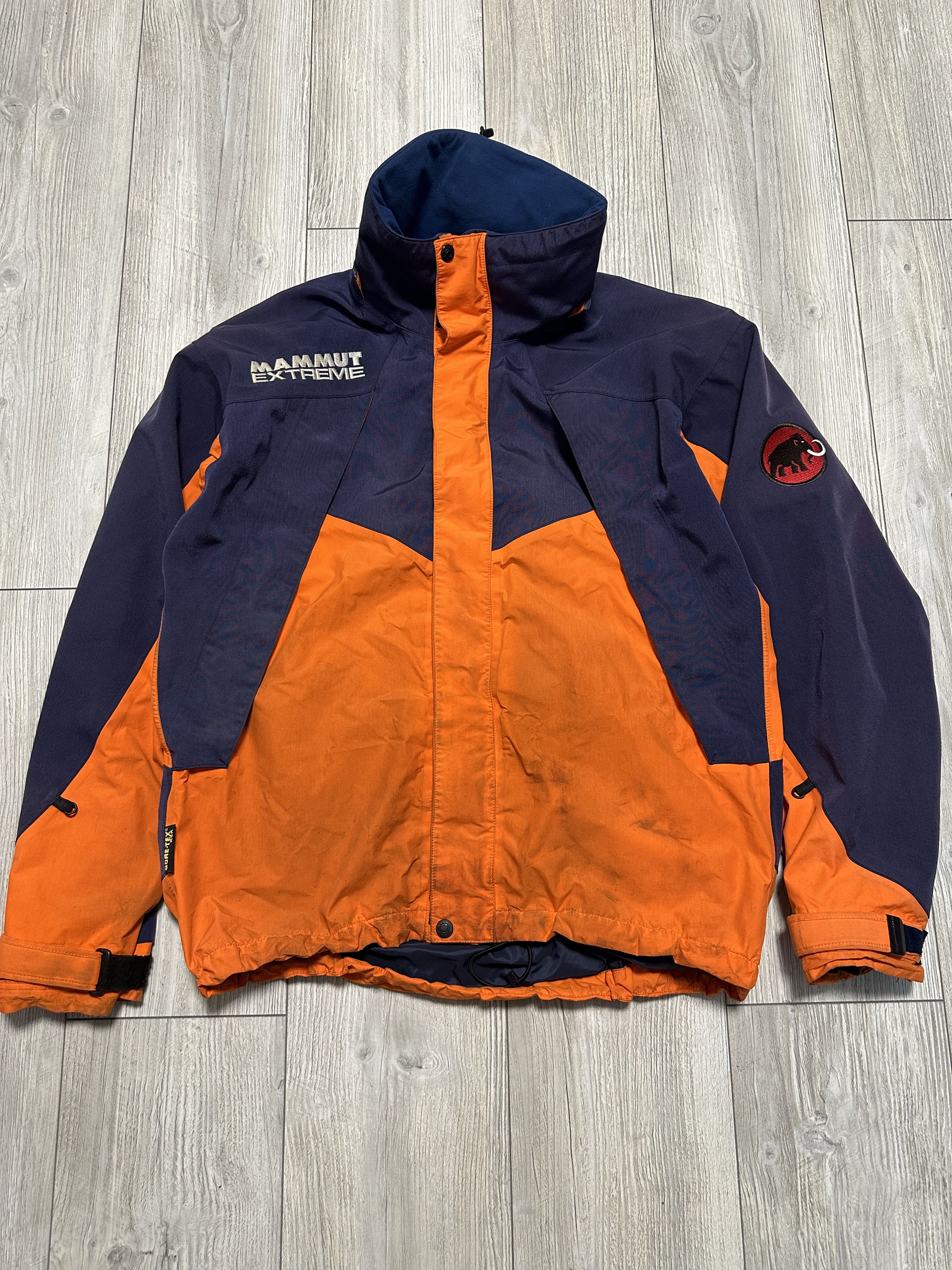 Mammut Mammut Extreme Vintage Orange & Blue Nylon Gore-Tex Jacket Size US L / EU 52-54 / 3 - 1 Thumbnail