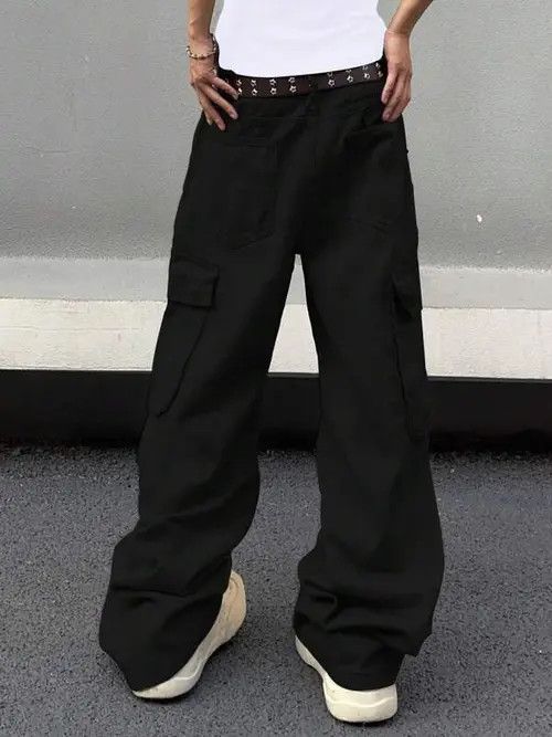 Jean Cargo Baggy Denim Casual Pants Oversized Size US 34 / EU 50 - 2 Thumbnail