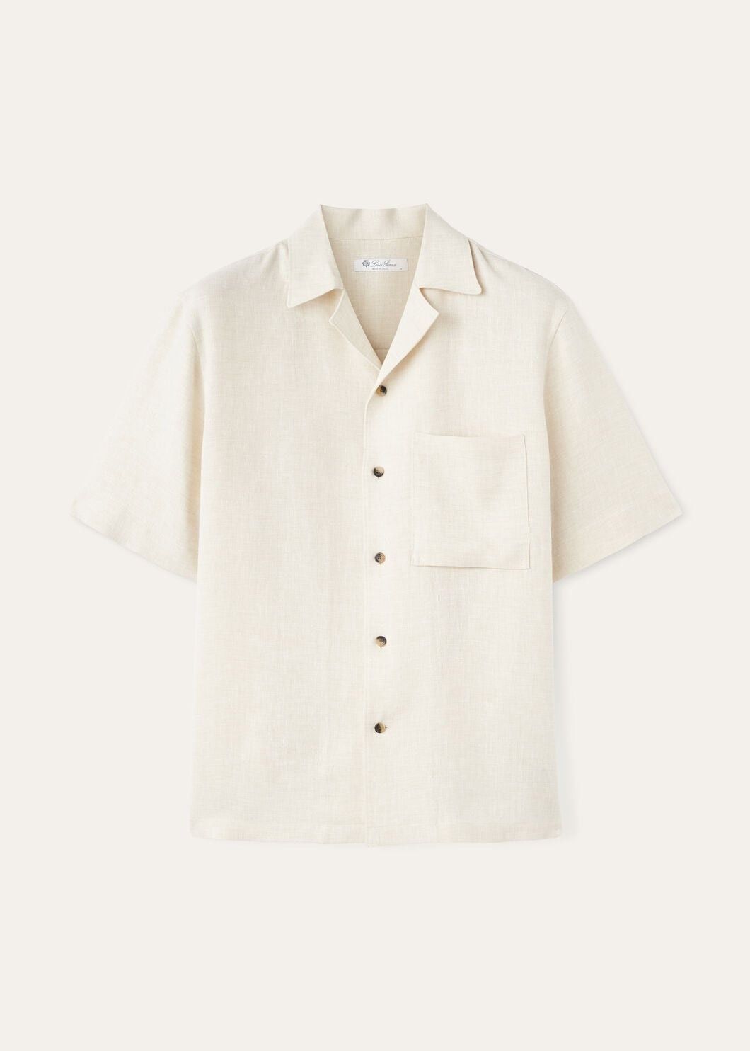 Loro Piana o1w1db10725 FAΟ7683 Federico Linen Shirt in Ivory Size US S / EU 44-46 / 1 - 1 Thumbnail