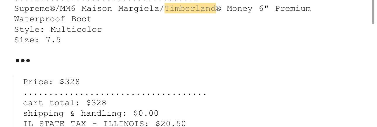 Maison Margiela × Supreme Supreme MM6 Maison Margiela $100 Bills Timberland Boot Size US 7.5 / EU 40-41 - 5 Thumbnail