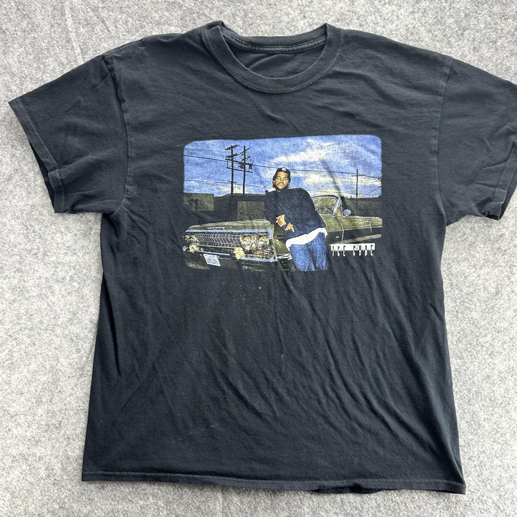 Vintage VINTAGE Ice Cube Shirt Mens Large Black Hip Hop West Coast 90s Tee Graphic Print Crew Neck Short Sleeve Mens Size US L / EU 52-54 / 3 - 2 Thumbnail
