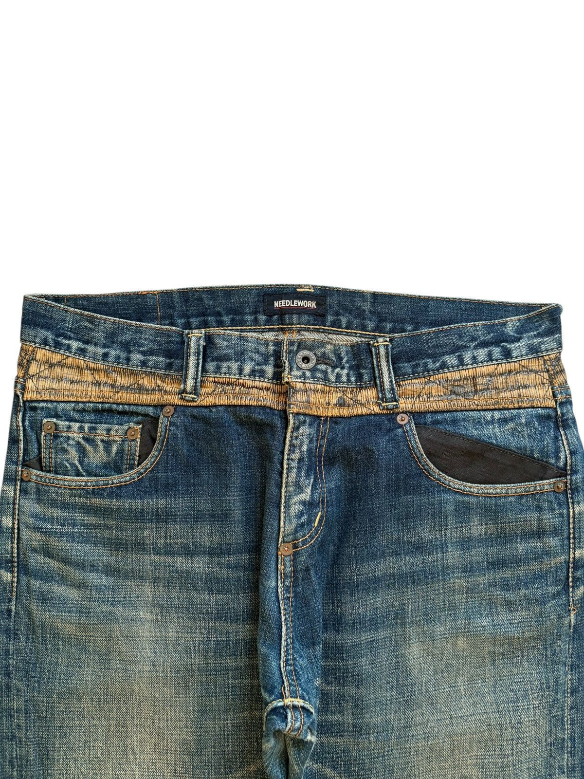 Japanese Brand Vintage Japanese Brand Mud Wash Embellished Baggy Jeans Size US 33 - 4 Thumbnail