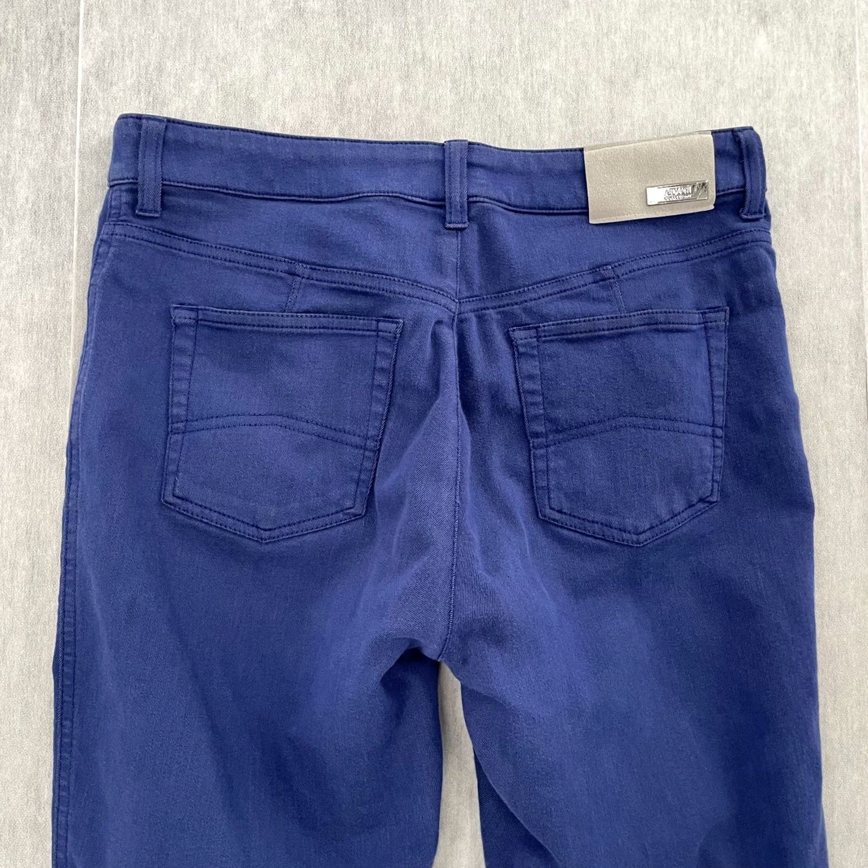 Armani Armani Collezioni Pants 31 Blue Chino Jeans Stretch Straight Fit Mens Size US 31 - 4 Thumbnail