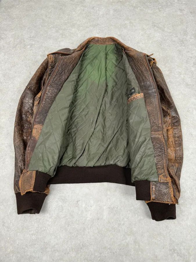 Studio D'Artisan Archive Brown Eroded Leather Jacket with Detachable Sleeves Size US L / EU 52-54 / 3 - 13 Thumbnail