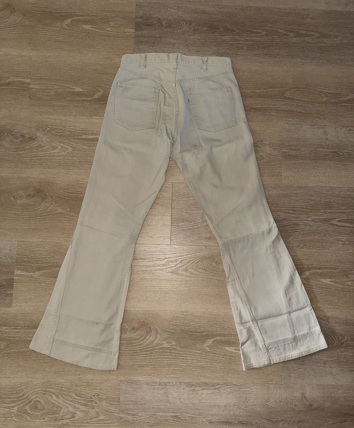 Levi's Vintage 60’s Big E Levi’s White Tab Bell Bottom Denim Jeans Size US 32 / EU 48 - 2 Thumbnail