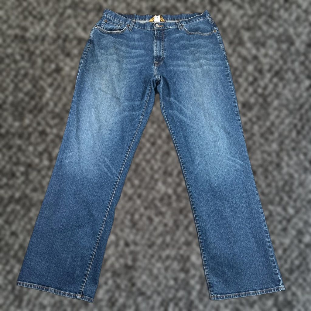 Lucky Brand VINTAGE Lucky Brand Jeans Mens 38 Classic Fit Cotton Denim Blue 5-Pocket Design Inseam 34 Slim Straight Rise Mid Regular Mens Jeans Size US 38 / EU 54 - 1 Thumbnail
