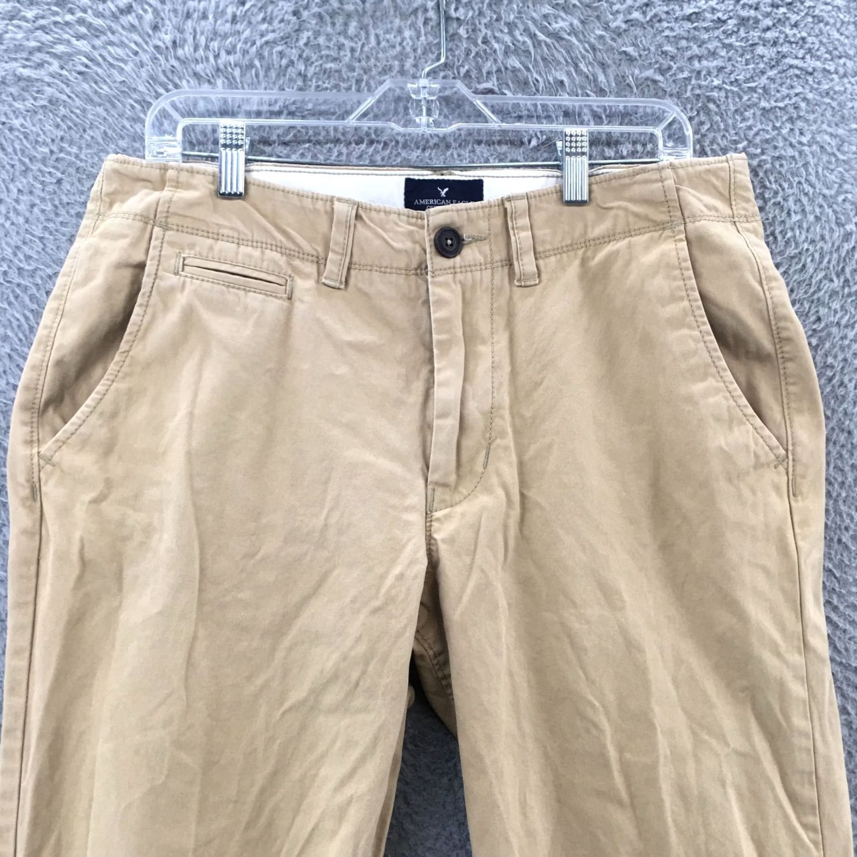 American Eagle Outfitters American Eagle Outfitters Original Straight Pants Mens 33/32 Beige Cotton Regular Straight Pants Mens Beige Cotton 34x30 Vintage No (if applicable) Size US 33 - 2 Thumbnail