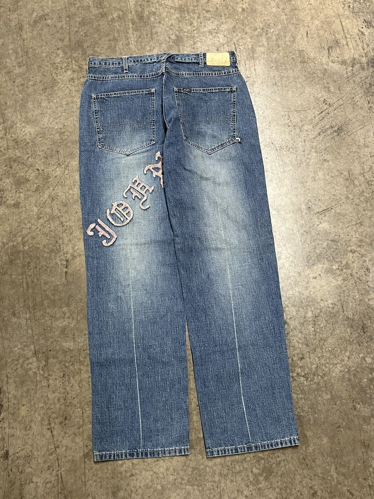 Sean John × Vintage Y2K baggy fit Sean John denim faded skater streetwear hype Size US 34 / EU 50 - 7 Thumbnail