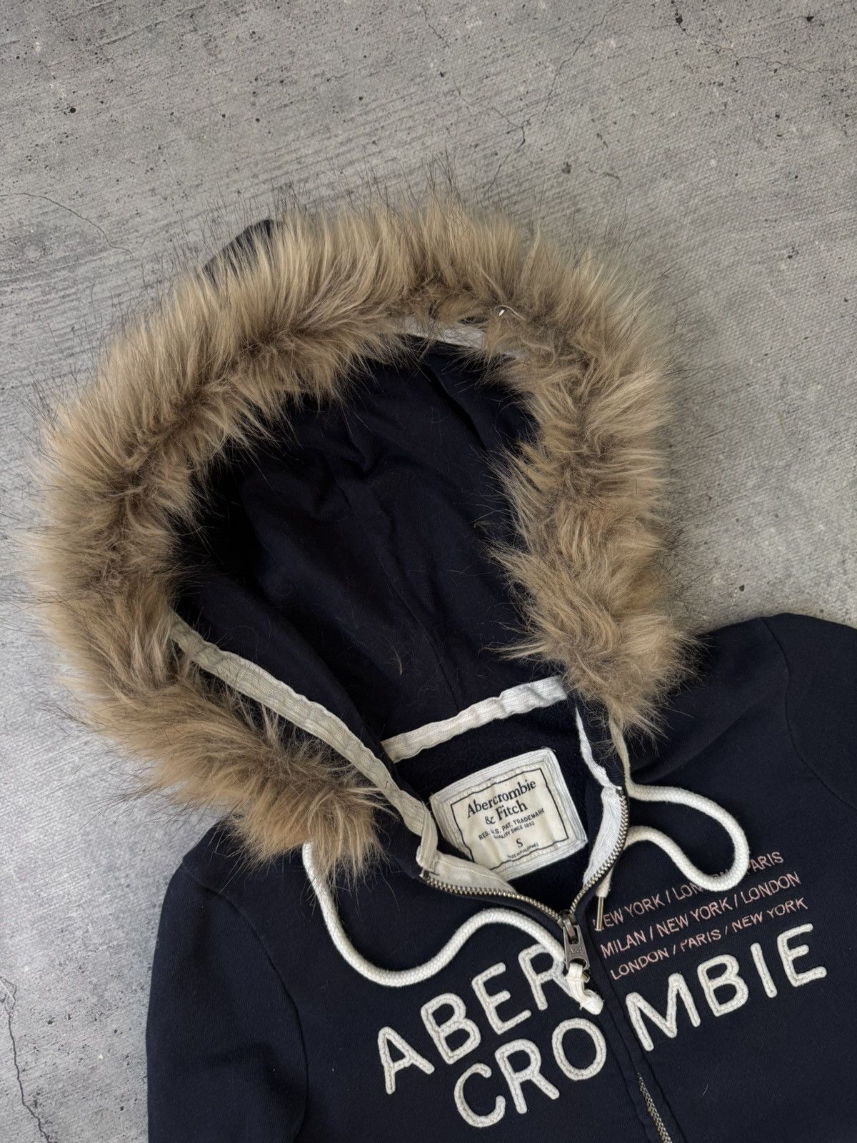 Hysteric Glamour Vtg If six was nine Style Abercrombie & Fitch fur Zip Hoodie Size S / US 4 / IT 40 - 2 Thumbnail