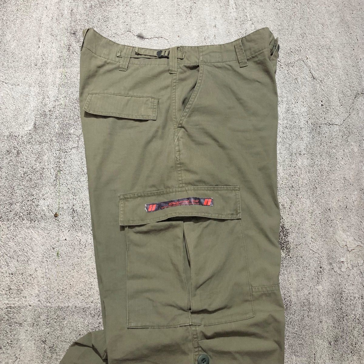 Wtaps 🇯🇵 2000s Wtaps Trousers Cotton Ripstop Cargo Pants Green Army Size US 34 / EU 50 - 2 Thumbnail