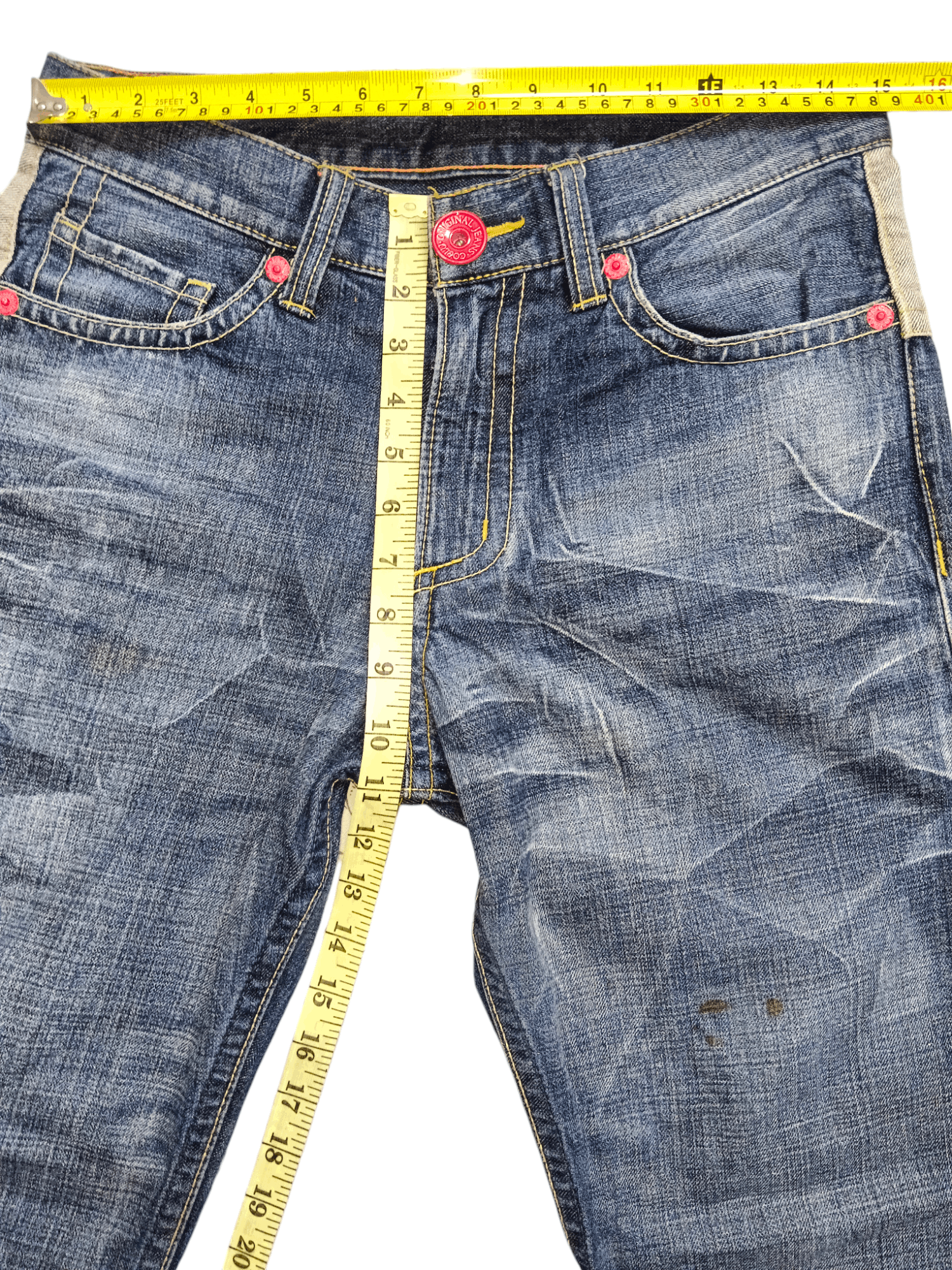 Japanese Brand Co&Lu Big Logo Denim Size US 29 - 6 Thumbnail