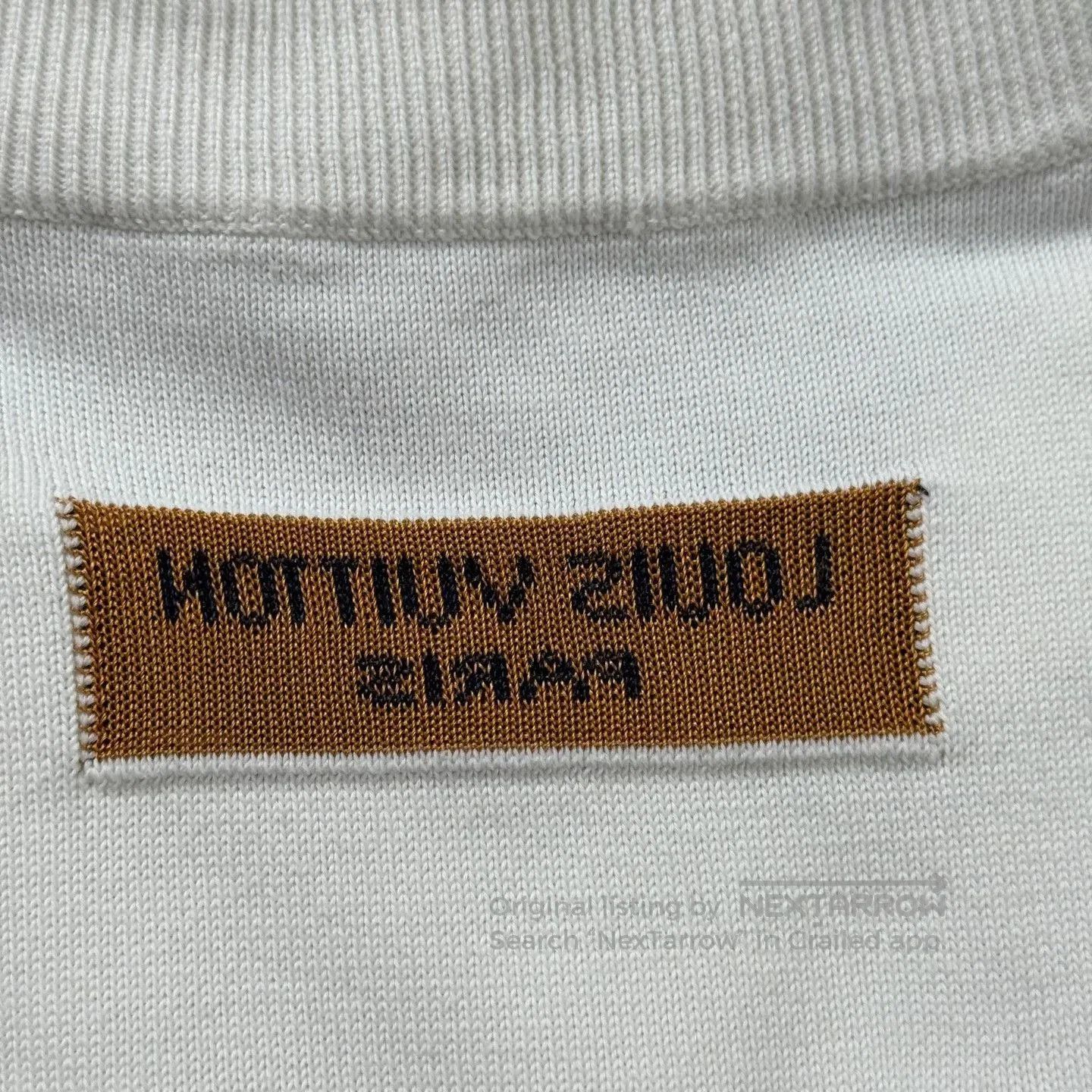 Louis Vuitton LV White Flame Football Knit Tee. Size US L / EU 52-54 / 3 - 6 Thumbnail