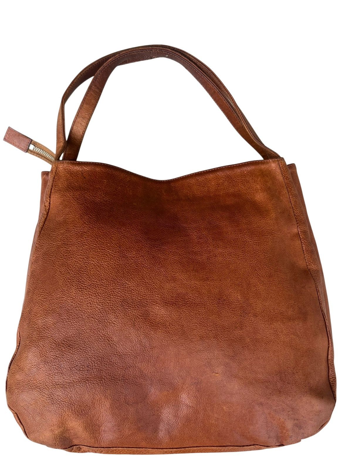 Leather 2000s Yohji Yamamoto Y’saccs Faded Patina Leather Bag Size ONE SIZE - 10 Thumbnail