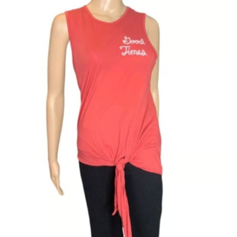 Junk Food JUNK FOOD DISNEY Women’s XS Good Times Red Tie Front T-Shirt Size XS / US 0-2 / IT 36-38 - 15 Thumbnail