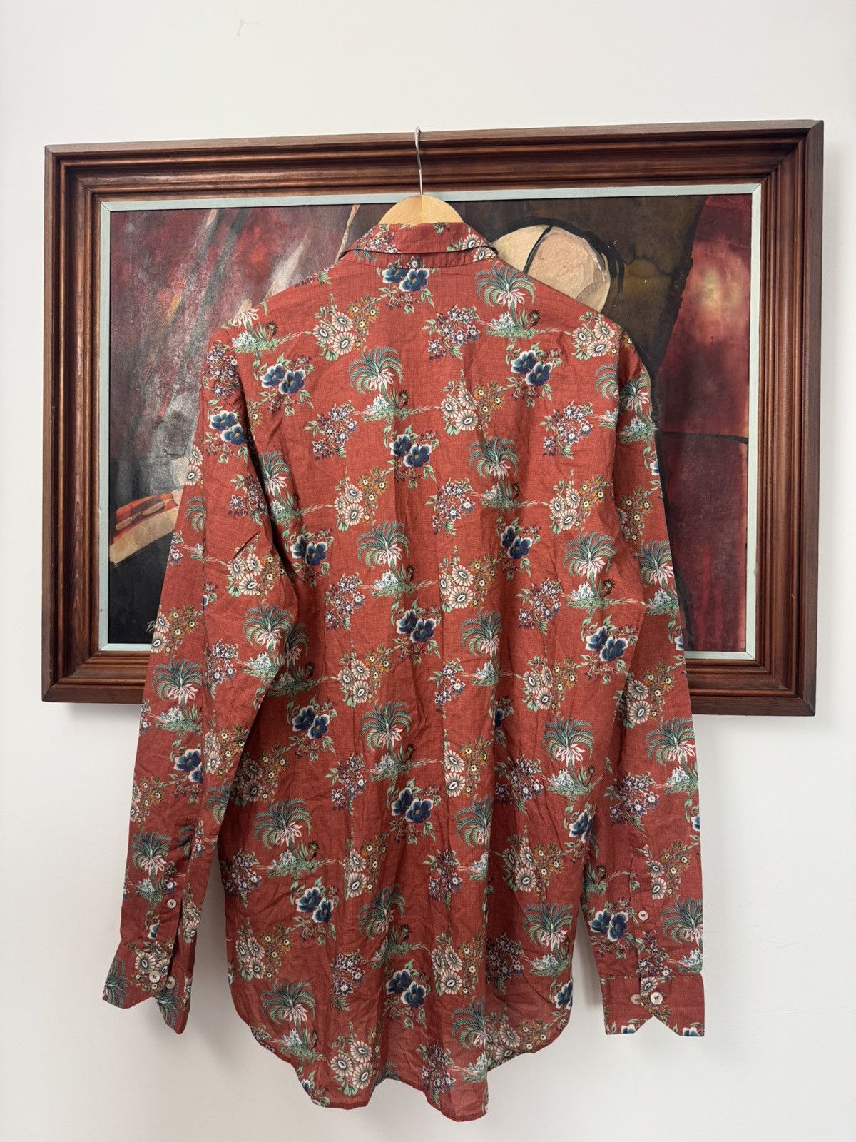 Etro Etro Milano Fullprint button down shirt Vintage Casual Rare Size US L / EU 52-54 / 3 - 2 Thumbnail