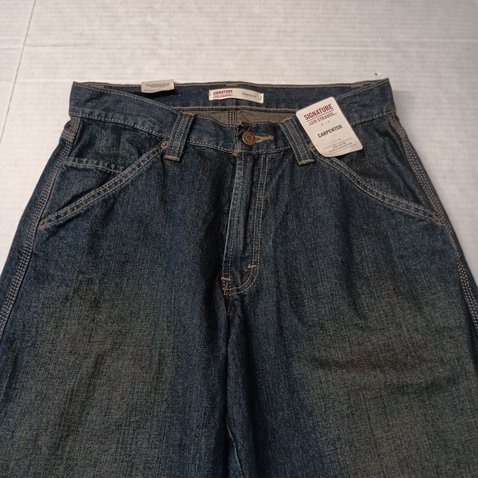 Levi's Signature Levi Strauss Carpenter Jeans Men's 30x30 Blue Size US 30 / EU 46 - 3 Thumbnail