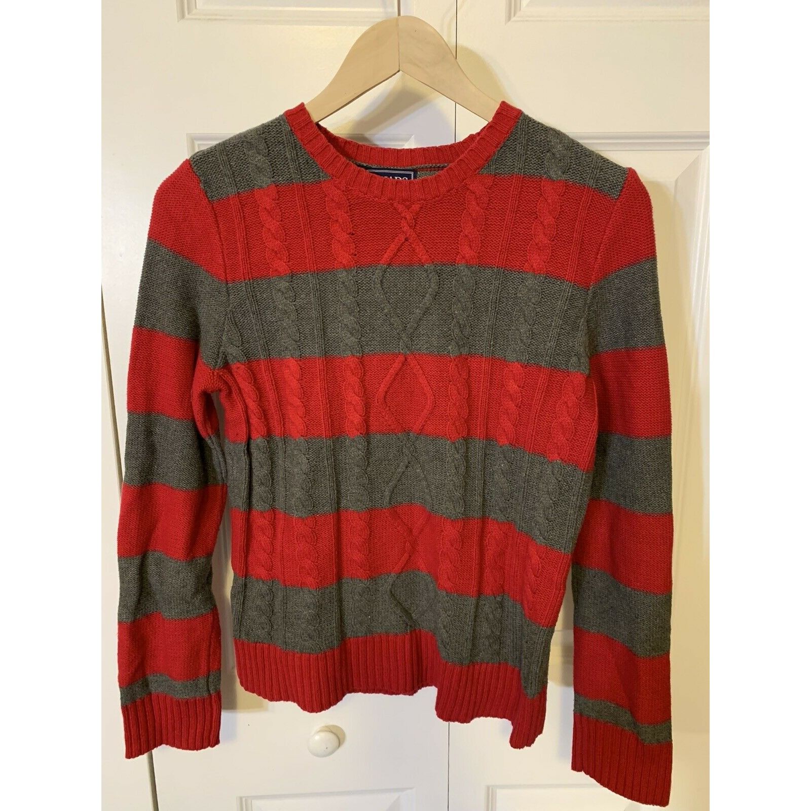 Chaps Chaps Red Gray Stripped Sweater Women’s Sz M Size M / US 6-8 / IT 42-44 - 3 Thumbnail