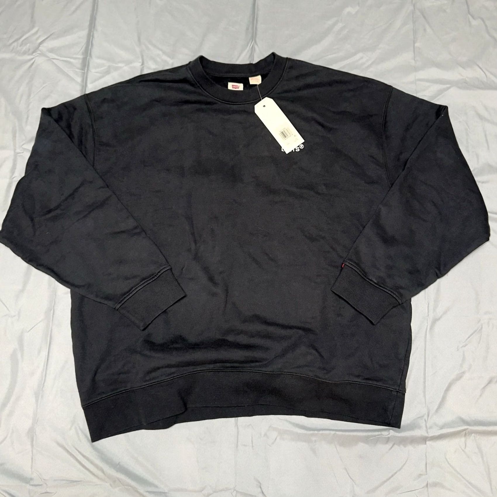 Levi's Levi's Black Crew Neck Sweatshirt Men 2XL Regular Pullover Knit Cotton Logo 90s Classic Size US XL / EU 56 / 4 - 3 Thumbnail