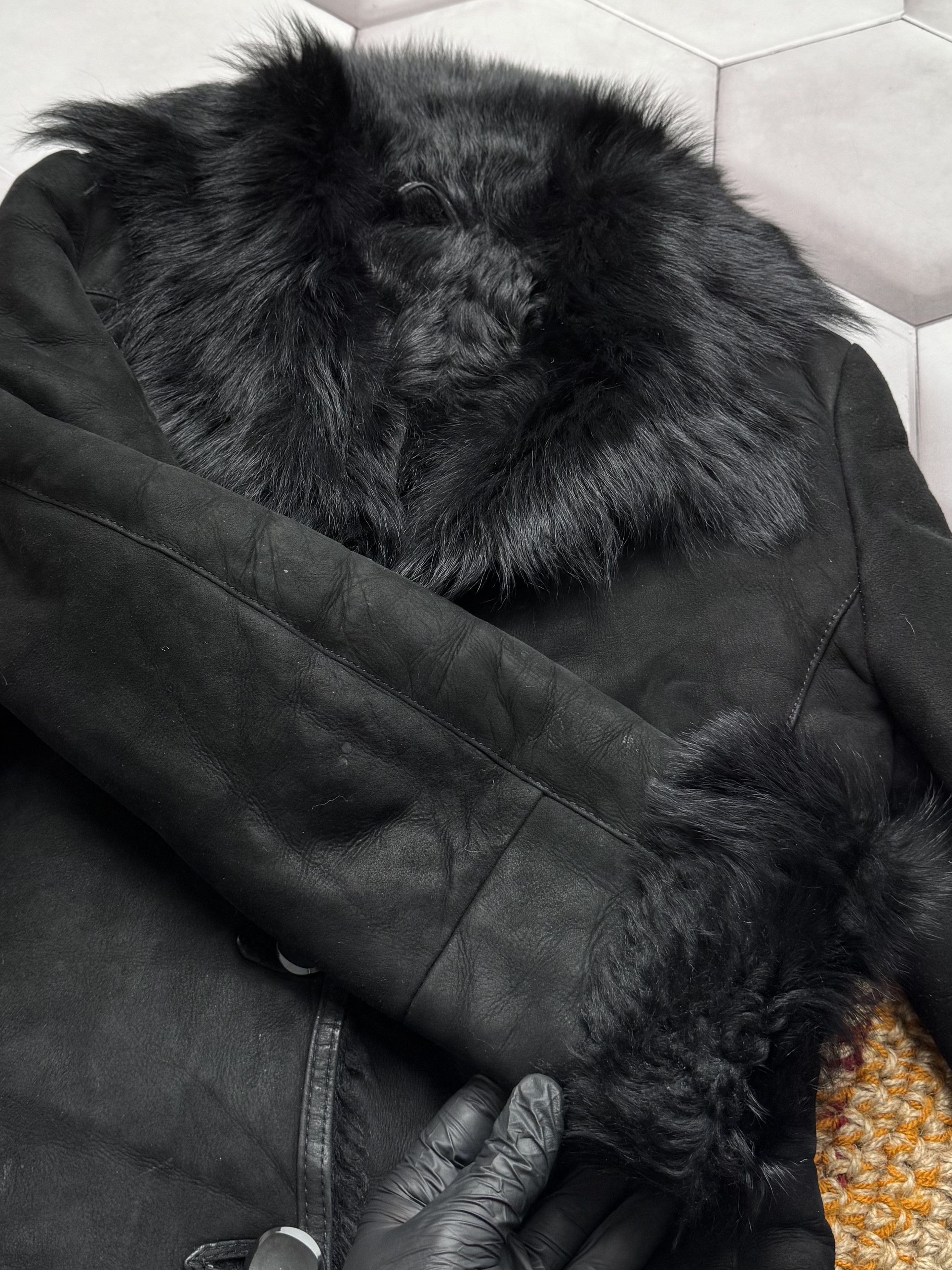 Japanese Brand Vintage Real Sheepskin Jacket (E4) Size S / US 4 / IT 40 - 5 Thumbnail