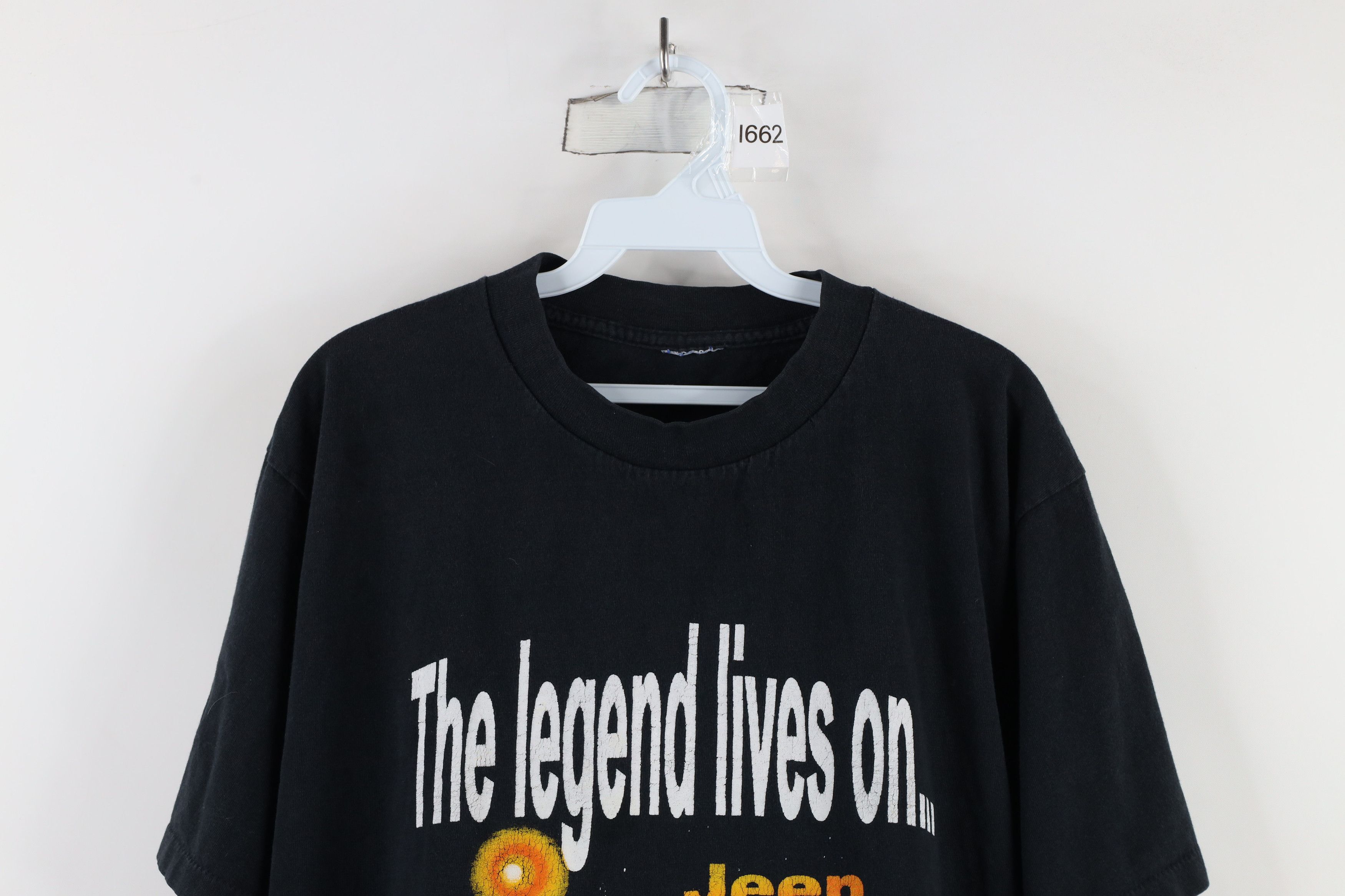 Vintage Vintage 90 Out The Legend Lives On Jeep Motors T-Shirt USA Size US L / EU 52-54 / 3 - 2 Thumbnail