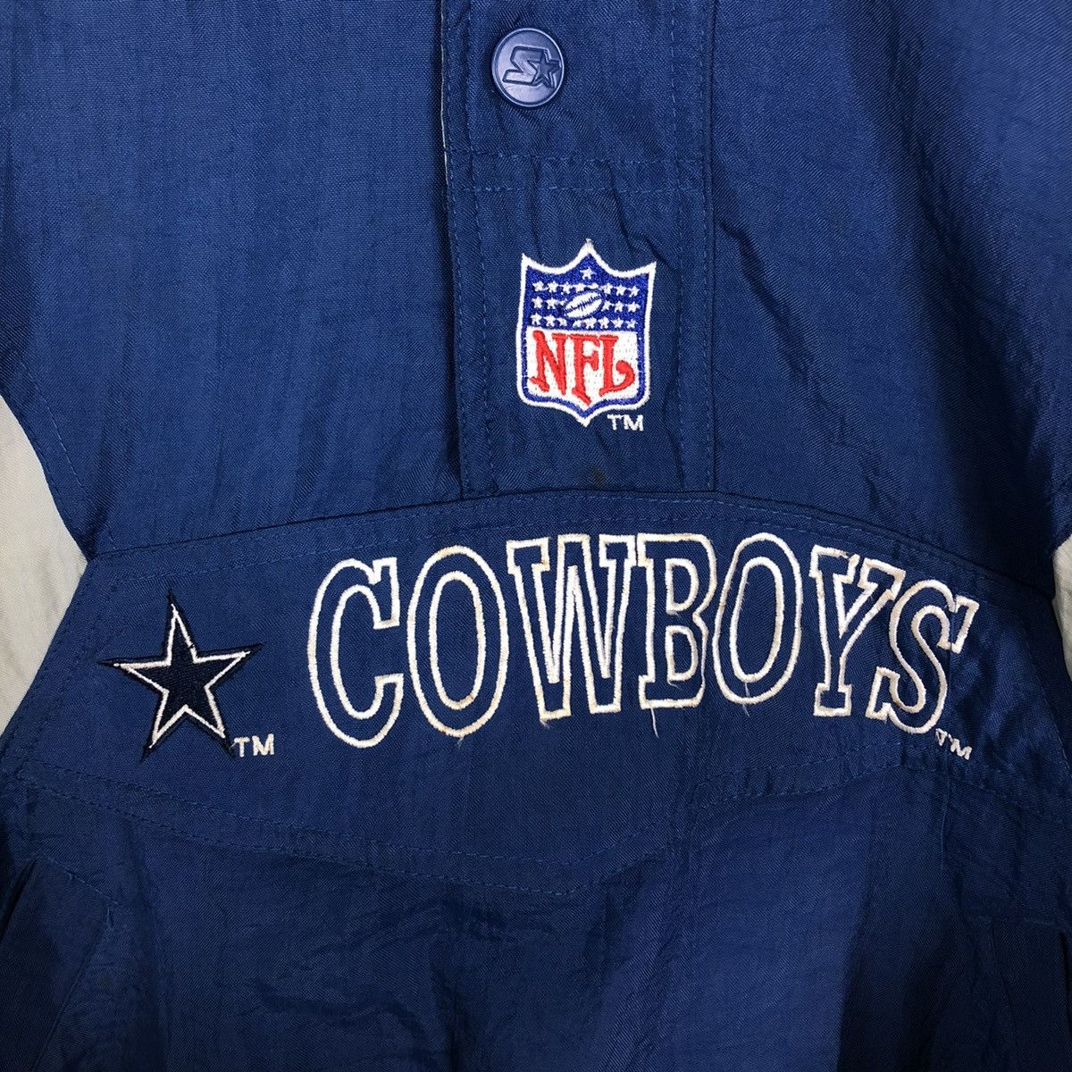 NFL 🔥90’s Vintage Bomber Jacket NFL Starter Cowboys Big Logo Size US XL / EU 56 / 4 - 13 Thumbnail