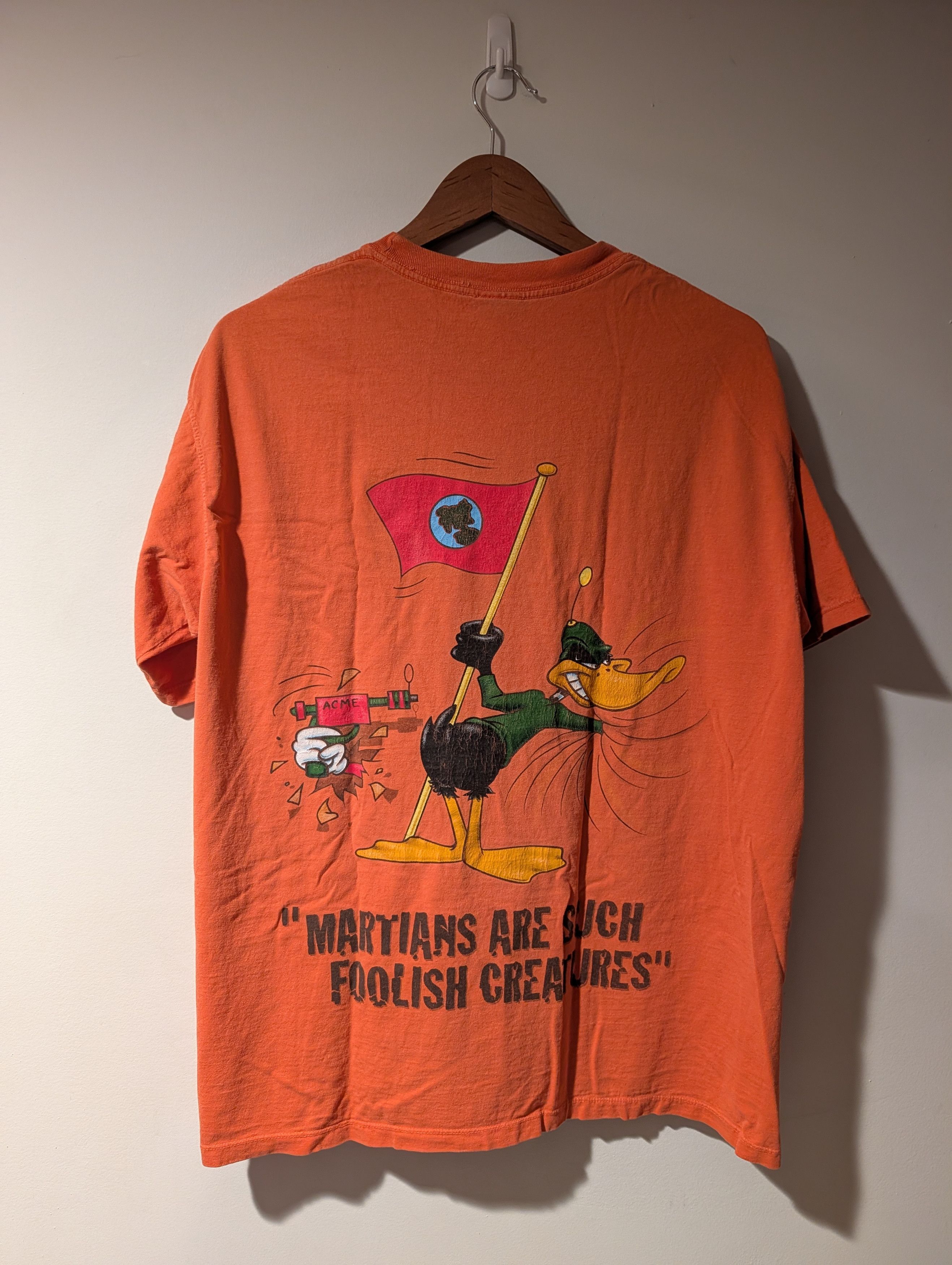 Cartoon Network Vintage 90s Looney Tunes Marvin Martian Daffy Duck T Shirt Size US L / EU 52-54 / 3 - 4 Thumbnail