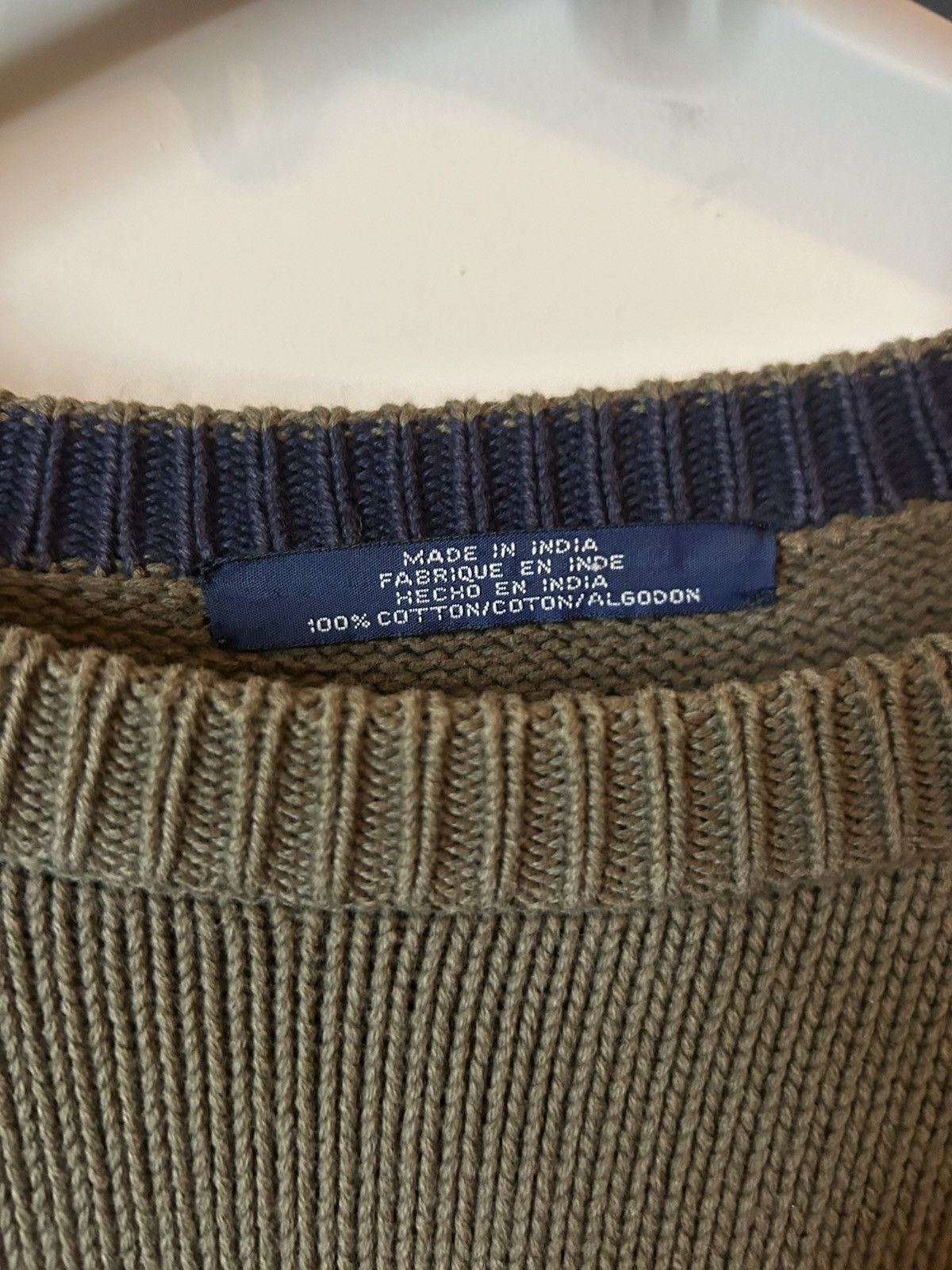 Tommy Hilfiger Archive Tommy Hilfiger Oversized Green Knit Sweater Size US L / EU 52-54 / 3 - 3 Thumbnail