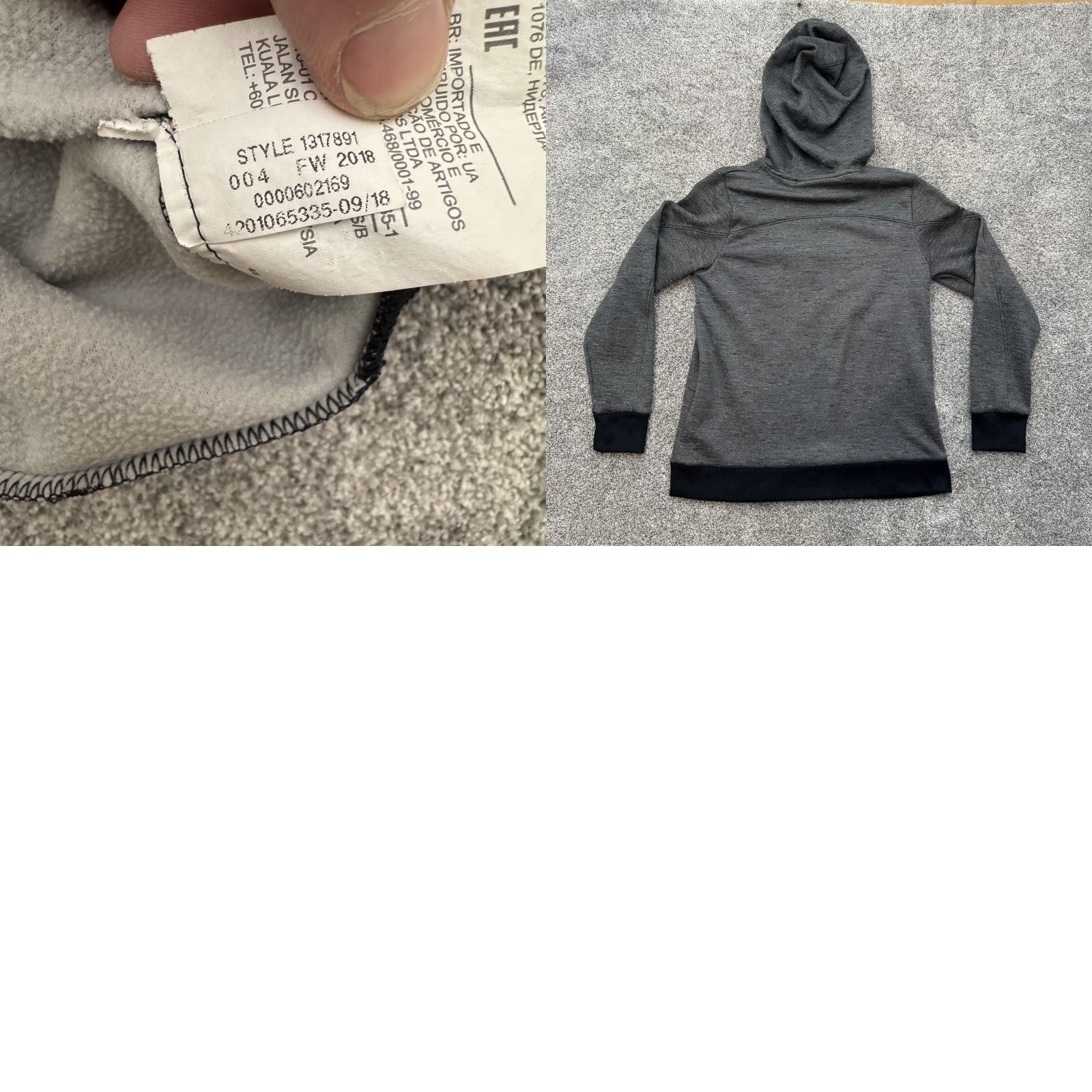 Under Armour Under Armour Hoodie Sweatshirt S Gray Pullover ColdGear Quilted Logo Loose Womens Small Football 2018 Size S / US 4 / IT 40 - 8 Thumbnail