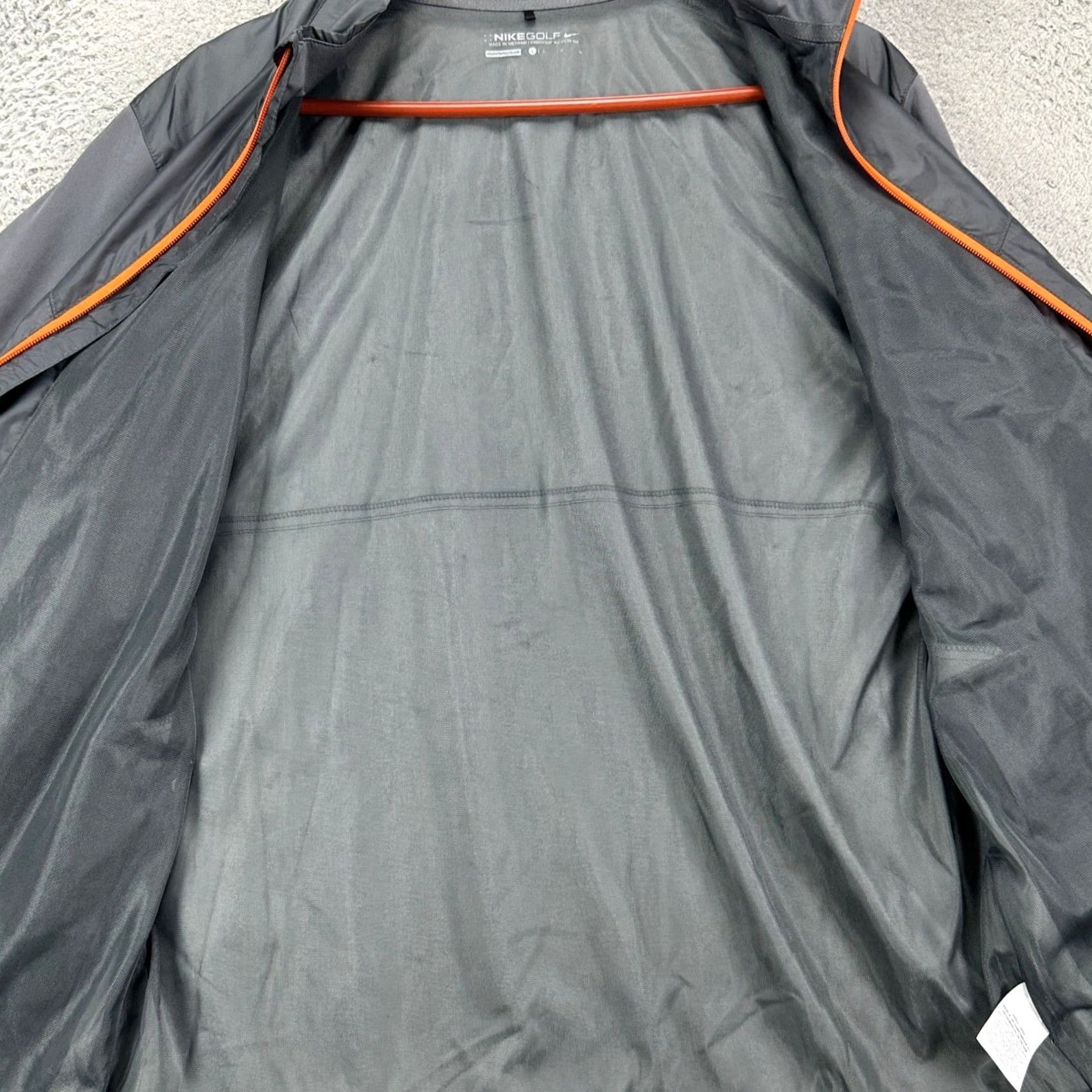 Nike Nike Golf Mens Full Zip Jacket Large Gray Swoosh Windbreaker Outdoor Pockets Size US L / EU 52-54 / 3 - 7 Thumbnail
