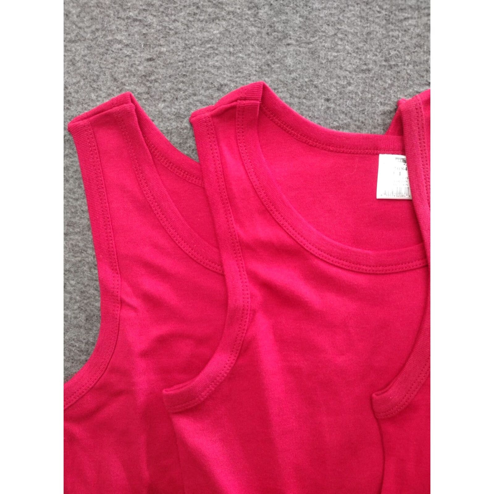 Superga Super Tank Top Women’s Red 100% Cotton Sleeveless Tank Shirt 14 Regular Size XL / US 12-14 / IT 48-50 - 3 Thumbnail