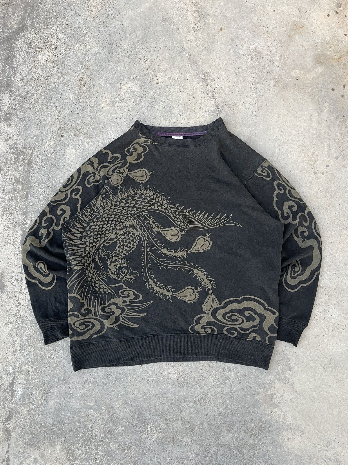 Japanese Brand × Vintage Y2K Japanese Brand Plymouth Dragon Sukajan Sweatshirt Size US L / EU 52-54 / 3 - 1 Thumbnail