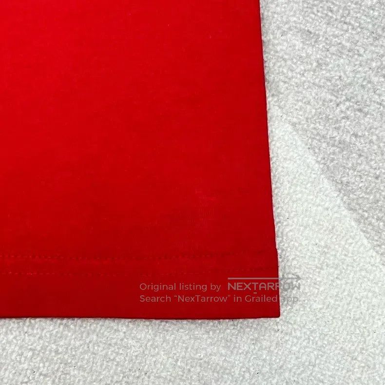 Balenciaga Balenciaga Red Wheat Logo Crew Neck Slim Fit Short Sleeve Size XS / US 0-2 / IT 36-38 - 4 Thumbnail