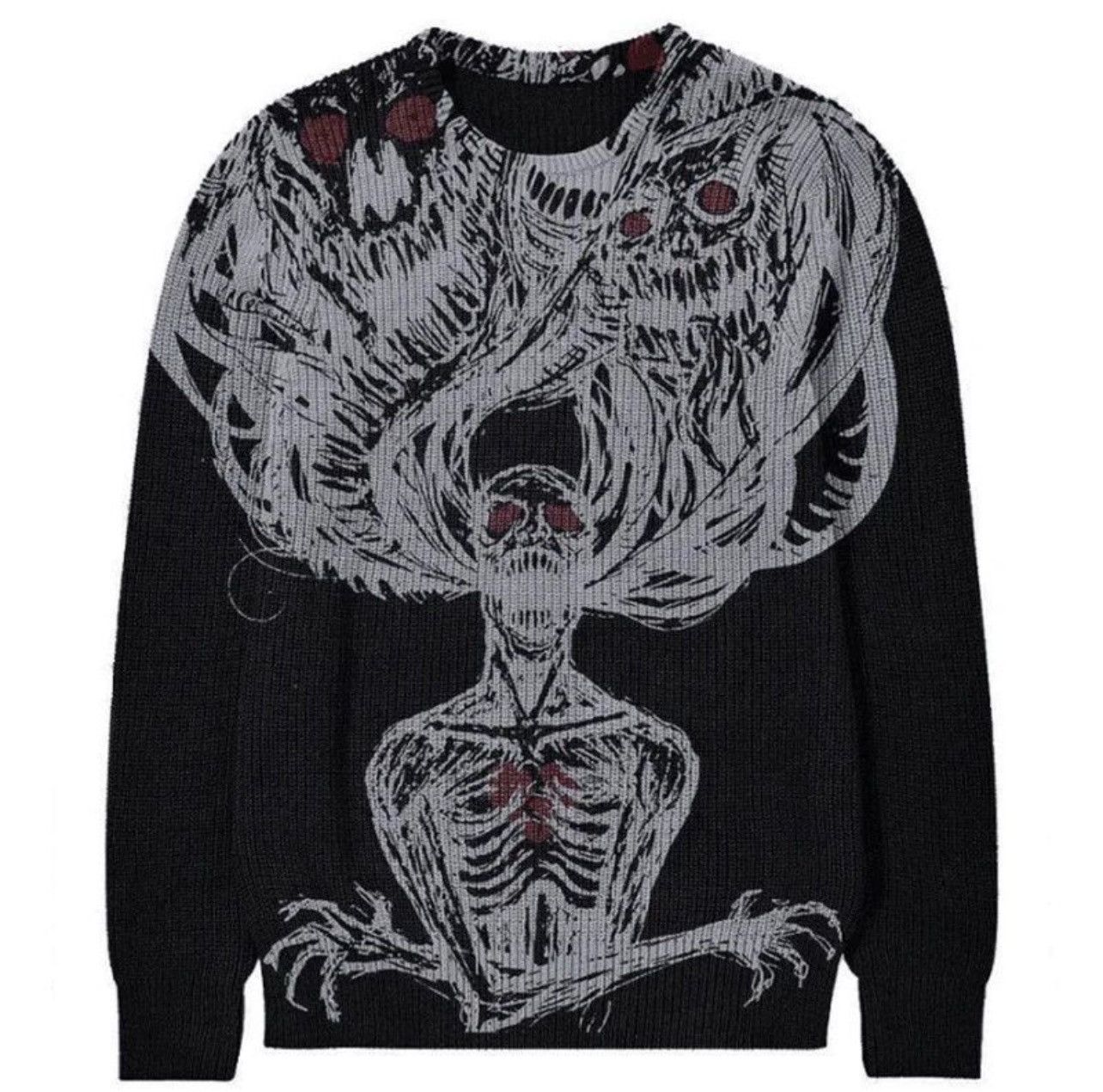 Other Gothic Wool Retro Pullover Sweater Size US L / EU 52-54 / 3 - 1 Thumbnail