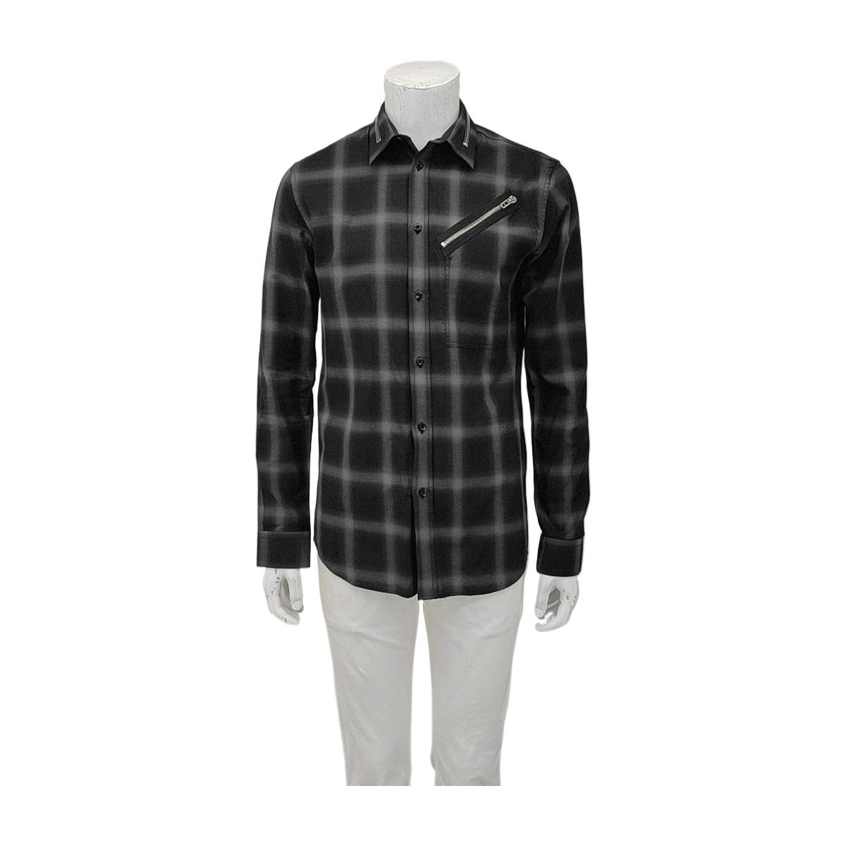 Givenchy Givenchy Plaid Zipper Detail Shirt S Size US S / EU 44-46 / 1 - 1 Thumbnail