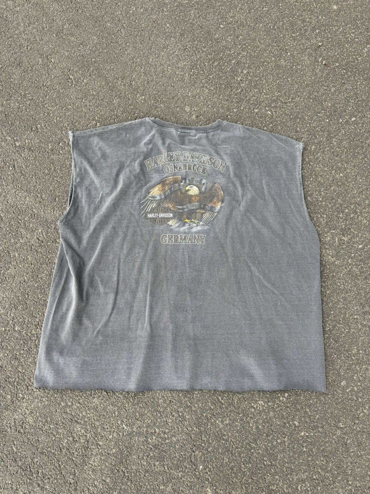 Harley Davidson Harley Davidson 00s sleeveless washed faded tshirt oversized Size US XXL / EU 58 / 5 - 6 Thumbnail