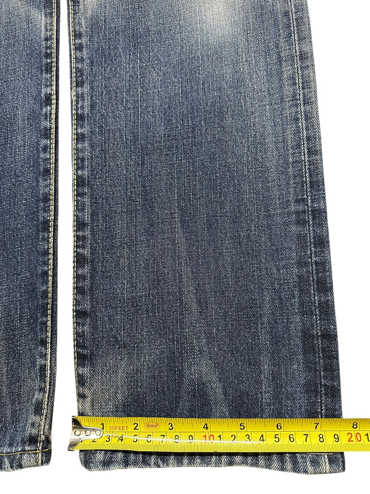 Edwin Vintage Edwin 505zx Selvedge Faded Wash Distress Style Jeans Size US 30 / EU 46 - 17 Thumbnail