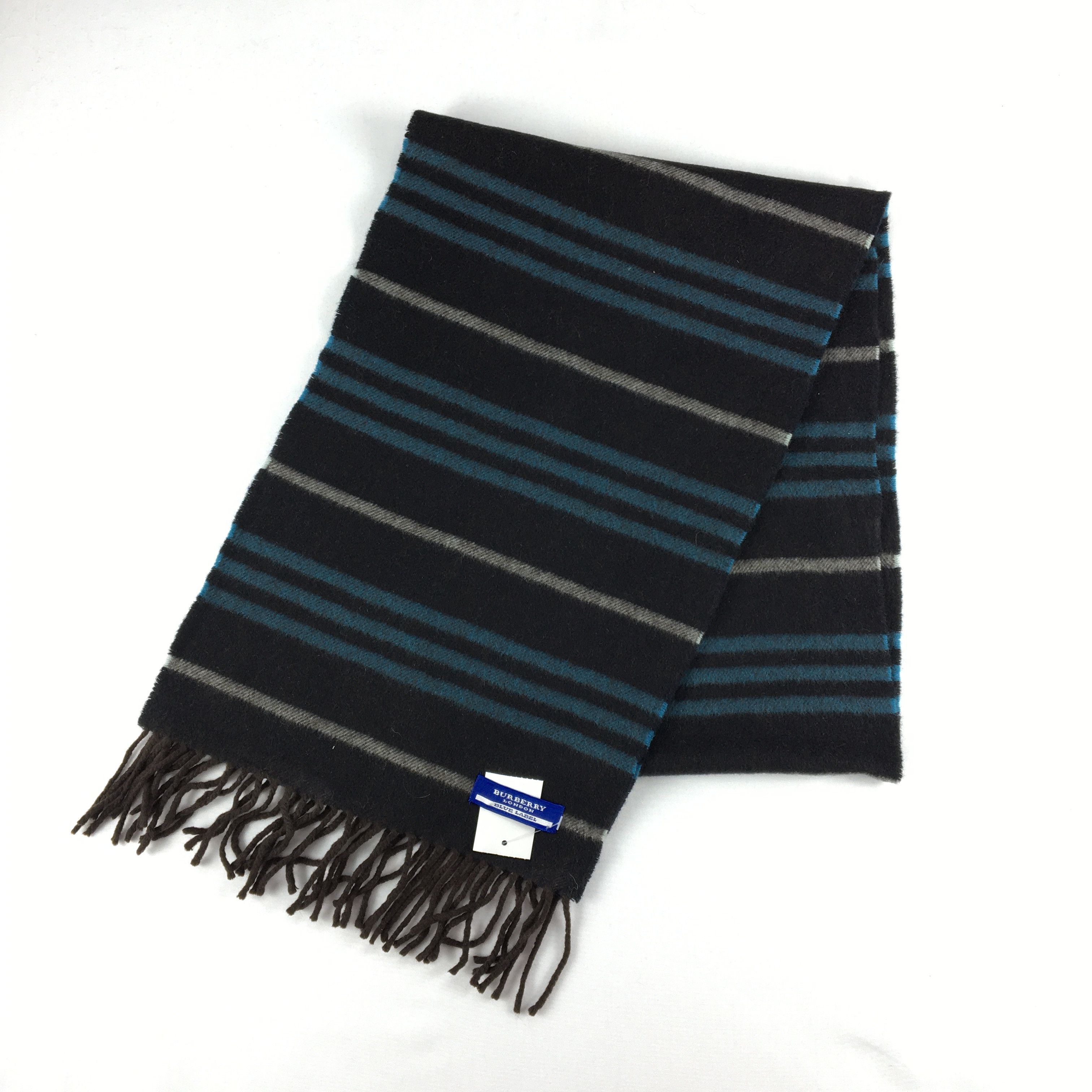 Burberry Vintage Burberry Scarf Muffler Wool Fringe Warmer Scarves Size ONE SIZE - 3 Thumbnail