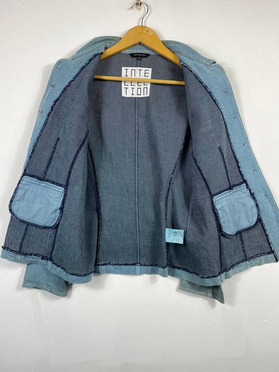 Japanese Brand intellection japanese brand denim jacket nice design Size M / US 6-8 / IT 42-44 - 7 Thumbnail