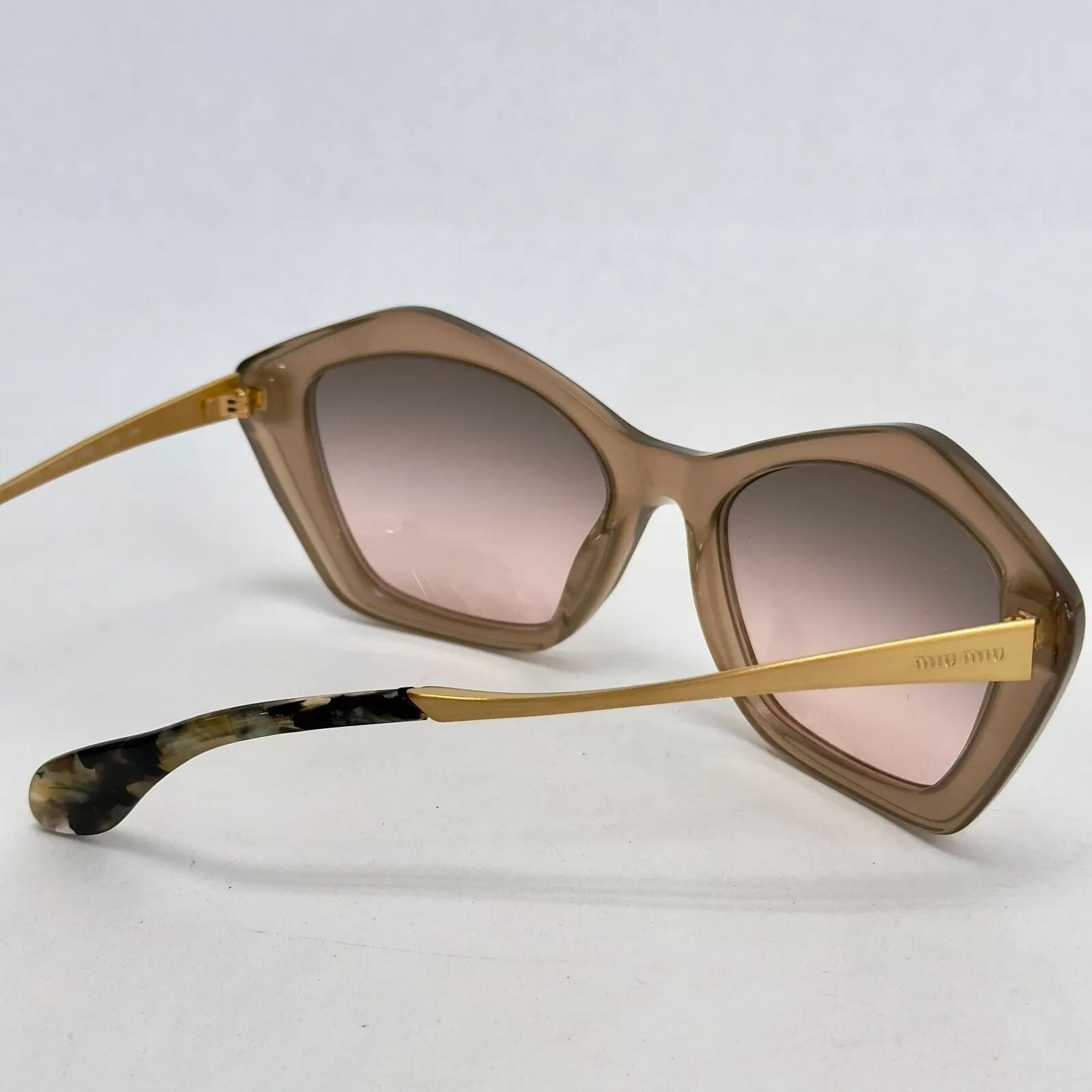 Miu Miu MIU MIU 02O Antique Gold Mink Pink Retro Cat Eye SMU02O Size ONE SIZE - 2 Thumbnail